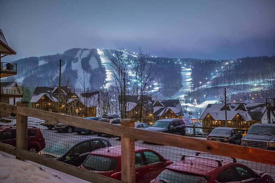 Montagne de Bromont en hiver