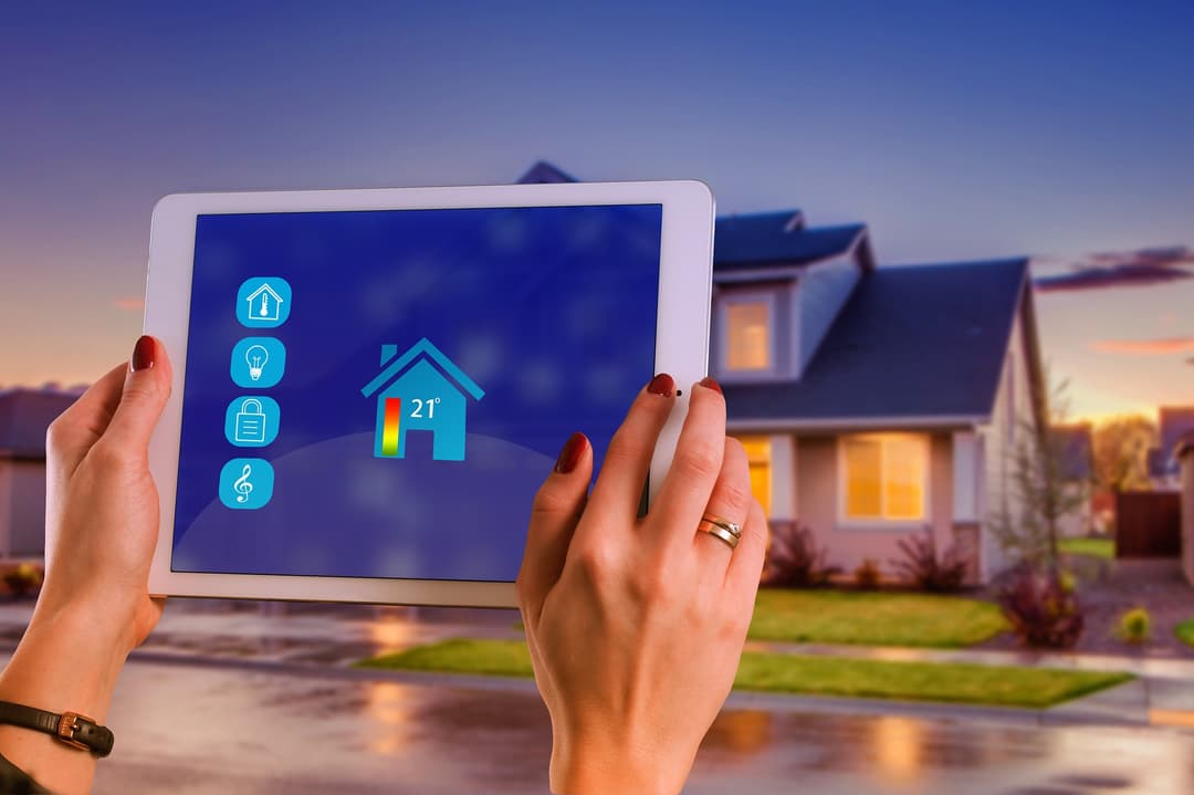 Maison intelligente, smart home, thermostat connecté