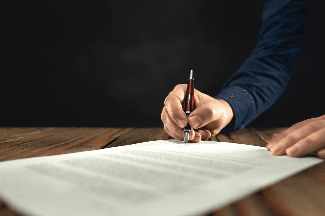 Signature d'un document