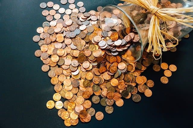 Money on a table