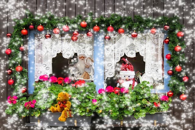 Une décoration de noel extérieure