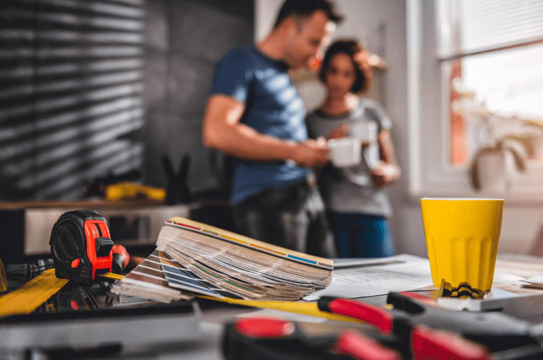 outils sur une table