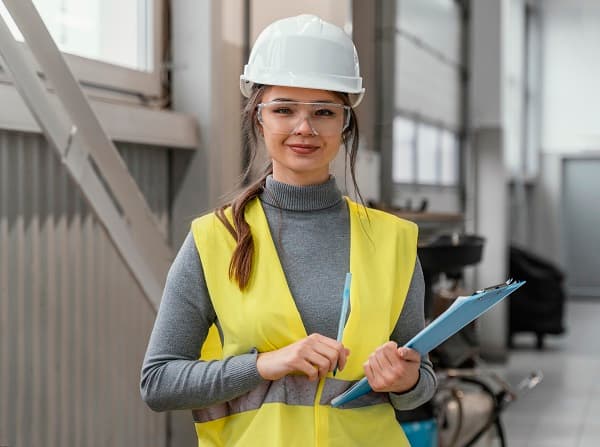 Femme technologue professionnel