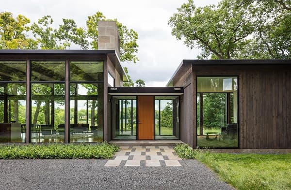 Maison en verre et miroir 2
