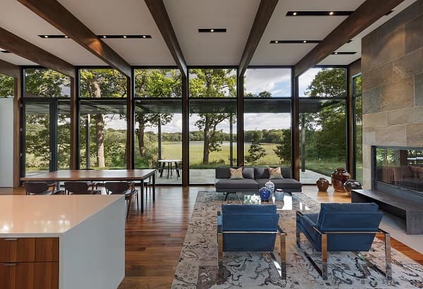 Maison en verre et miroir 3