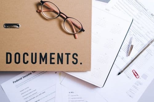 Documents required for a legal succession