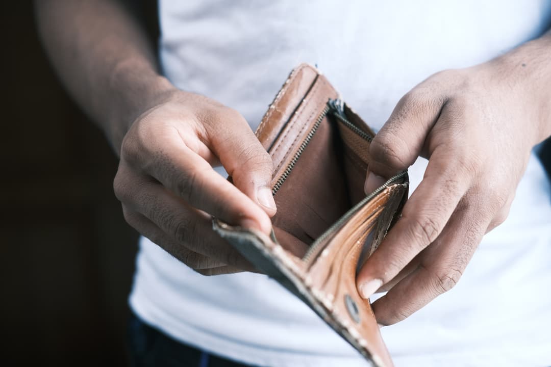 Un portefeuille vide en raison de la hausse du taux directeur
