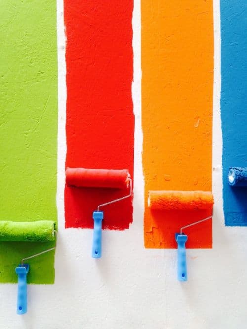 Paint on a wall