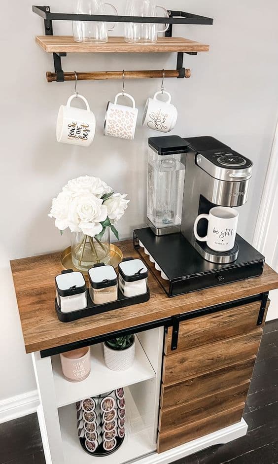Petit coin café décoré