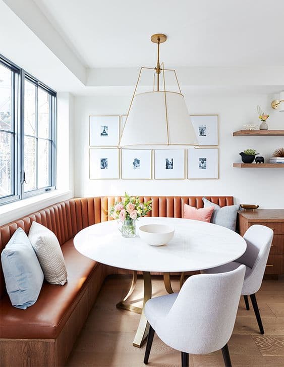 Coquet coin banquette de cuisine