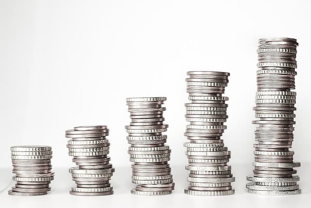 Piles de monnaie