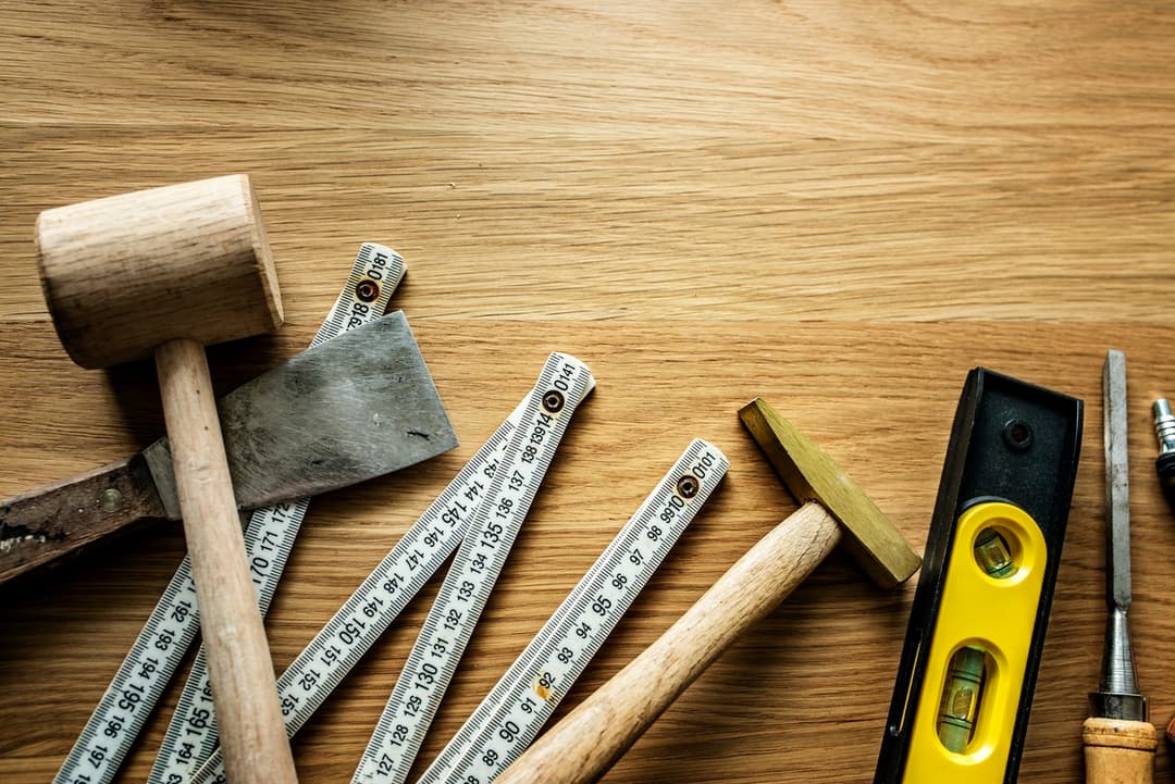 tools on a table