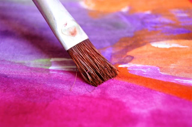 Peinture sur toile à l'occasion de la Saint-Valentin
