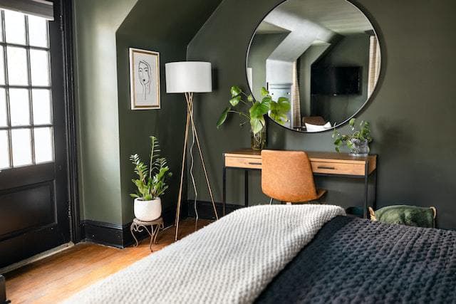 Chambre d'une partie privative d'un condo