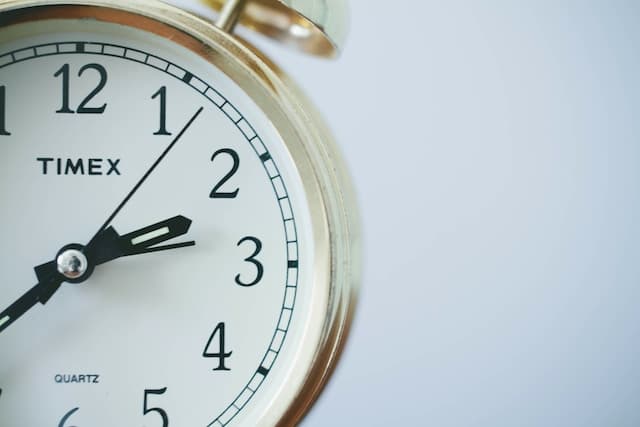Cadran indiquant le temps de validité du droit de préemption