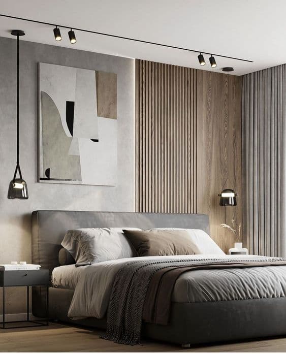 Chambre à coucher contemporaine