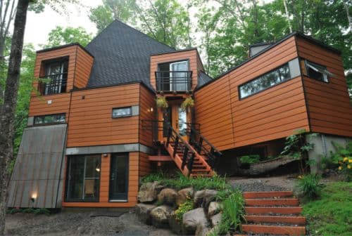 A house made of containers