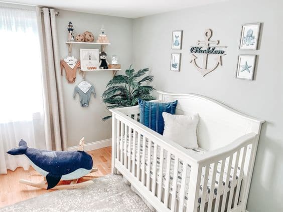 Chambre de bébé inspirée des maritimes