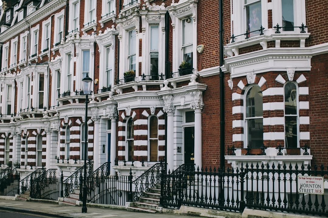 Houses in the city