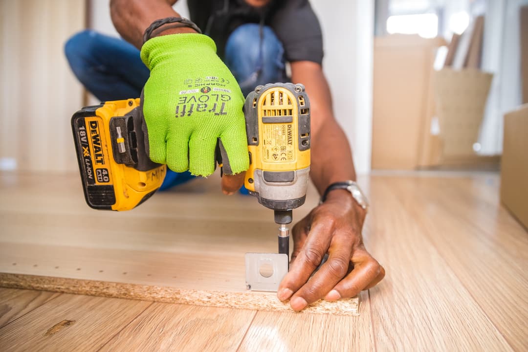 A man doing some renovations