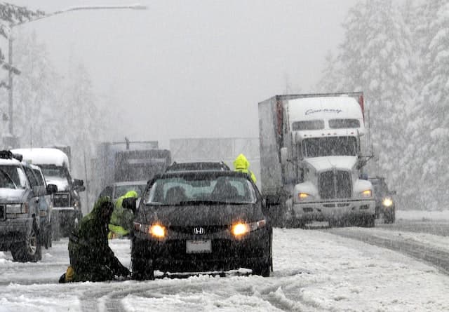 Surveillez la météo hivernale et reporter votre déménagement en cas de tempête