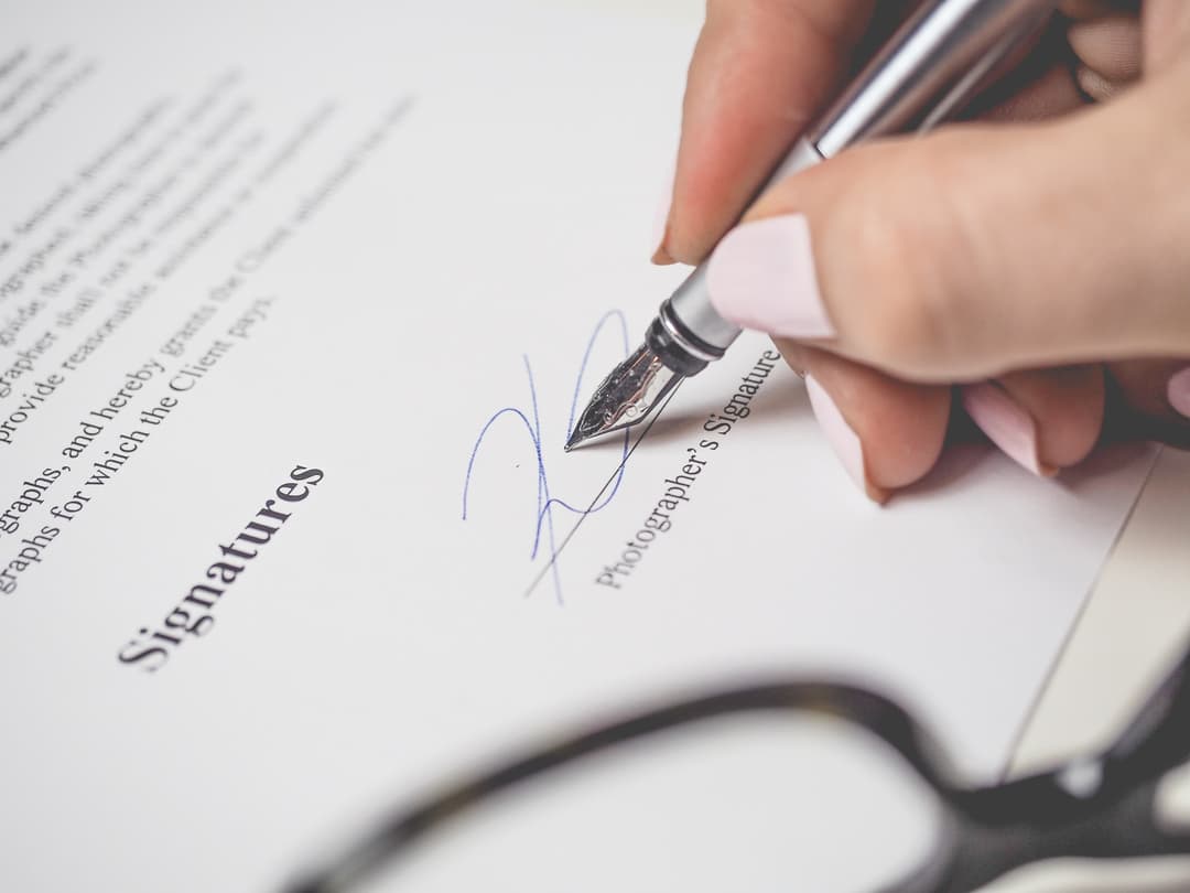 Signature convention d'indivision notariée